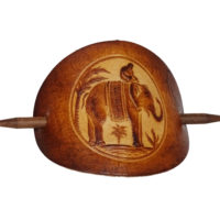 Vickys World Leder Haarspange - OX Antique Elefant – Bild 3