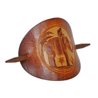 Vickys World Leder Haarspange - OX Antique Elefant – Bild 4