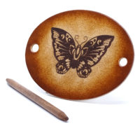 Vickys World Leder Haarspange - OX Antique - Butterfly – Bild 3