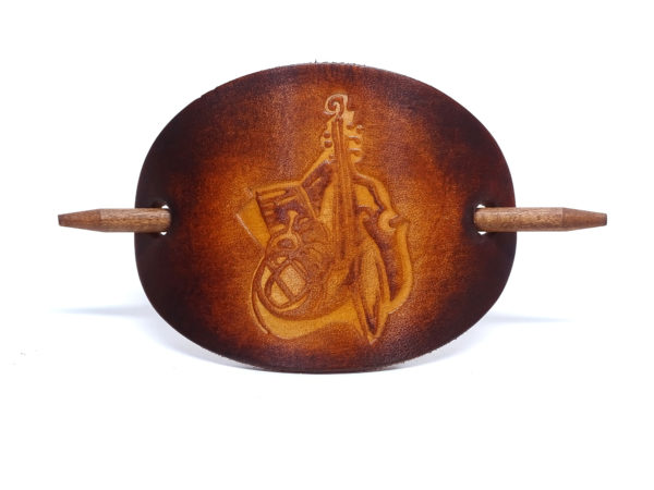Vickys World Leder Haarspange - OX Antique Jazz – Bild 4