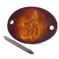 Vickys World Leder Haarspange - OX Antique Jazz – Bild 3