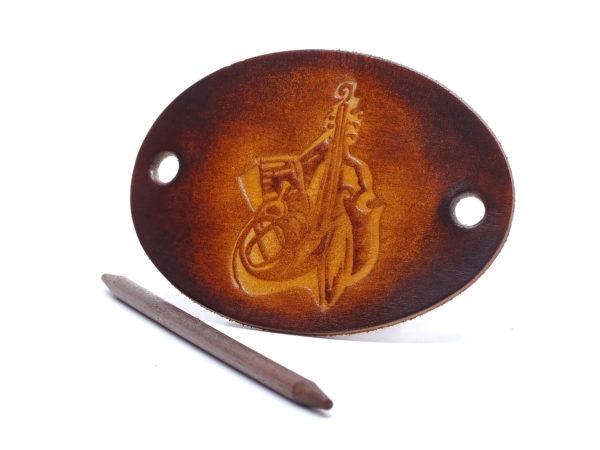 Vickys World Leder Haarspange - OX Antique Jazz – Bild 3