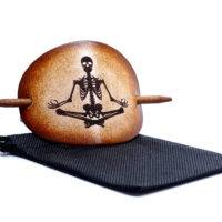 Vickys World Leder Haarspange - OX Antique - Joga – Bild 2