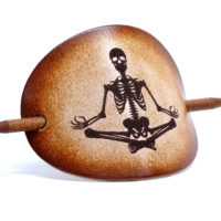 Vickys World Leder Haarspange - OX Antique - Joga