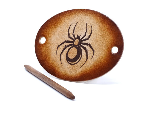 Vickys World Leder Haarspange - OX Antique - Spider – Bild 3