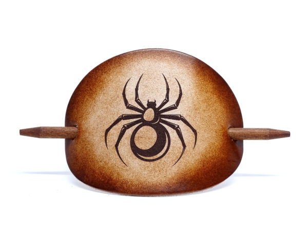 Vickys World Leder Haarspange - OX Antique - Spider – Bild 4