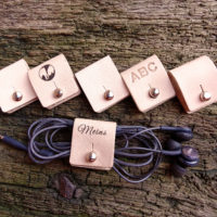 Vickys World Leder Kabel Organizer OX Snap