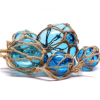 Fischerkugeln 5er Leine - Meerblau – Bild 2