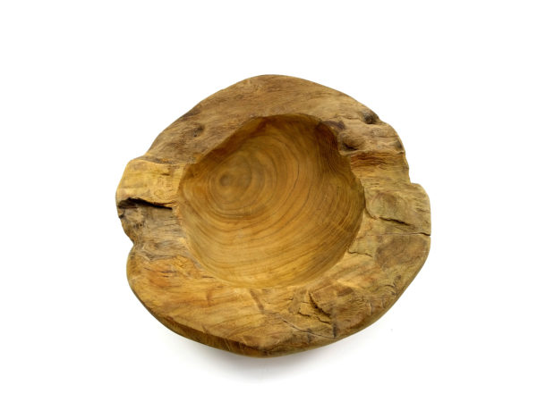 Teak Holz Schale Natur #1