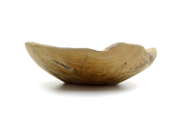 Teak Holz Schale Massiv #S1 Nature - WYSIWYG – Bild 2