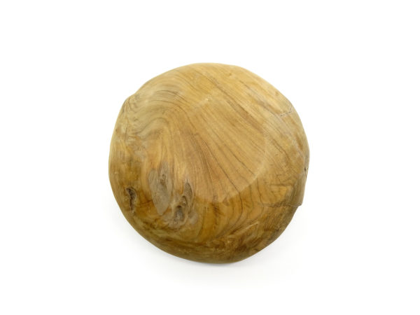Teak Holz Schale Massiv #S1 Nature - WYSIWYG – Bild 4