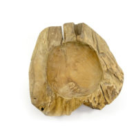 Teak Holz Schale Massiv #S3 Nature - WYSIWYG – Bild 3