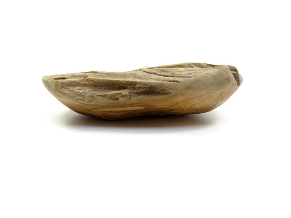 Teak Holz Schale Massiv #S3 Nature - WYSIWYG – Bild 2