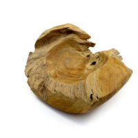 Teak Holz Schale Natur Draufsicht #4