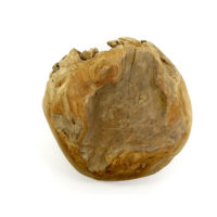 Teak Holz Schale Natur Unterseite #4