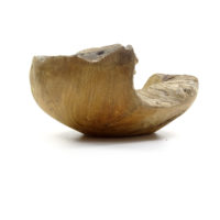 Teak Holz Schale Massiv #S5 Nature - WYSIWYG – Bild 2