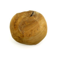 Teak Holz Schale Massiv #S5 Nature - WYSIWYG – Bild 4