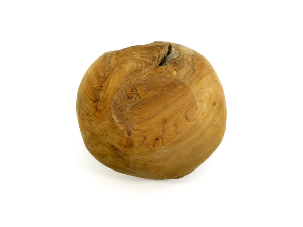 Teak Holz Schale Massiv #S5 Nature - WYSIWYG – Bild 4