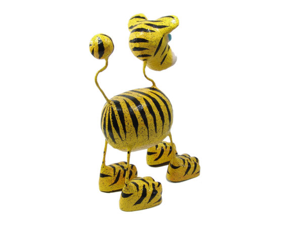 Tiger Katze - Pappmache - Gelb - XXL - Skulptur - Kunst