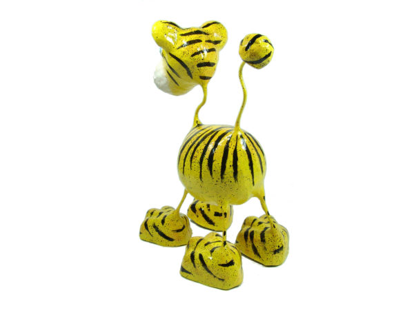 Tiger Katze - Pappmache - Gelb - XL - Skulptur - Kunst