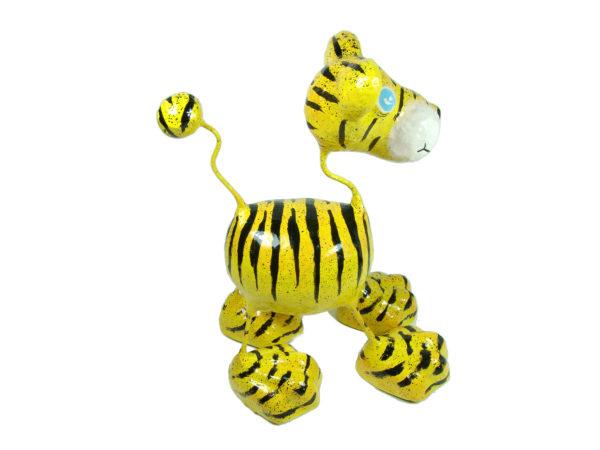 Tiger Katze - Pappmache - Gelb - XL - Skulptur - Kunst