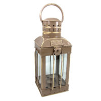 Eckige Cargo Laterne - Shabby Chic - Beige-Braun - Colmore – Bild 2