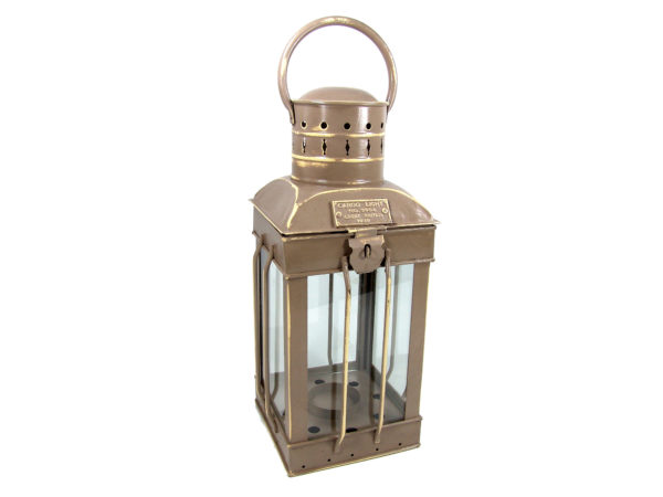 Eckige Cargo Laterne - Shabby Chic - Beige-Braun - Colmore – Bild 2