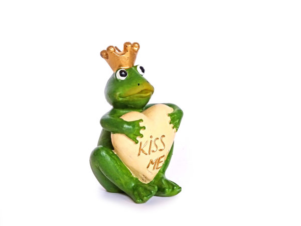 Froschkönig Kerze mit Herz - Kiss me – Bild 4