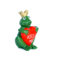 Froschkönig Kerze mit Herz - Kiss me – Bild 7