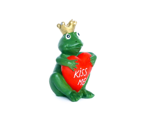 Froschkönig Kerze mit Herz - Kiss me – Bild 7
