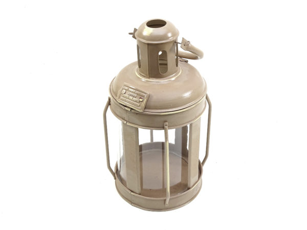 Runde Cargo Laterne - Shabby Chic - Beige-Braun - Colmore – Bild 3