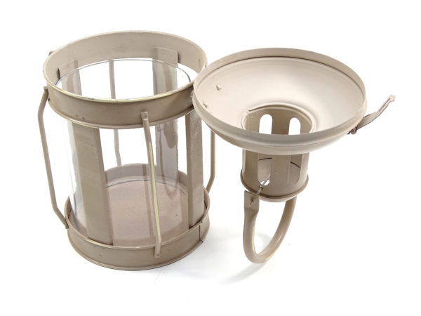 Runde Cargo Laterne - Shabby Chic - Beige-Braun - Colmore – Bild 4
