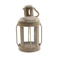 Runde Cargo Laterne - Shabby Chic - Beige-Braun - Colmore – Bild 5