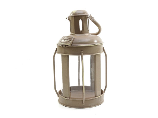 Runde Cargo Laterne - Shabby Chic - Beige-Braun - Colmore – Bild 5