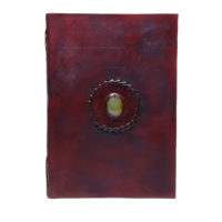 Tagebuch Lederbuch - XXL Block Stone RAW - Wine