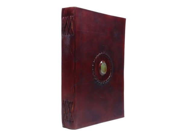 Tagebuch Lederbuch - XXL Block Stone RAW - Wine – Bild 3
