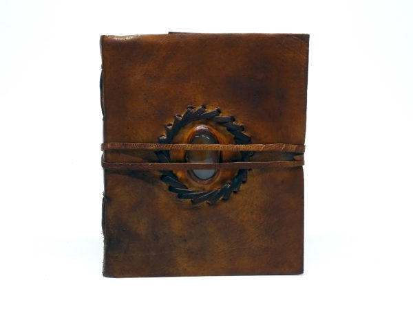 Tagebuch Lederbuch - XL Stone RAW - Brown