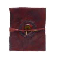 Tagebuch Lederbuch - XL Stone RAW - Wine