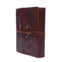 Tagebuch Lederbuch - XL Stone RAW - Wine – Bild 3