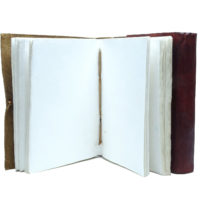 Tagebuch Lederbuch - XL Stone RAW - Wine – Bild 5