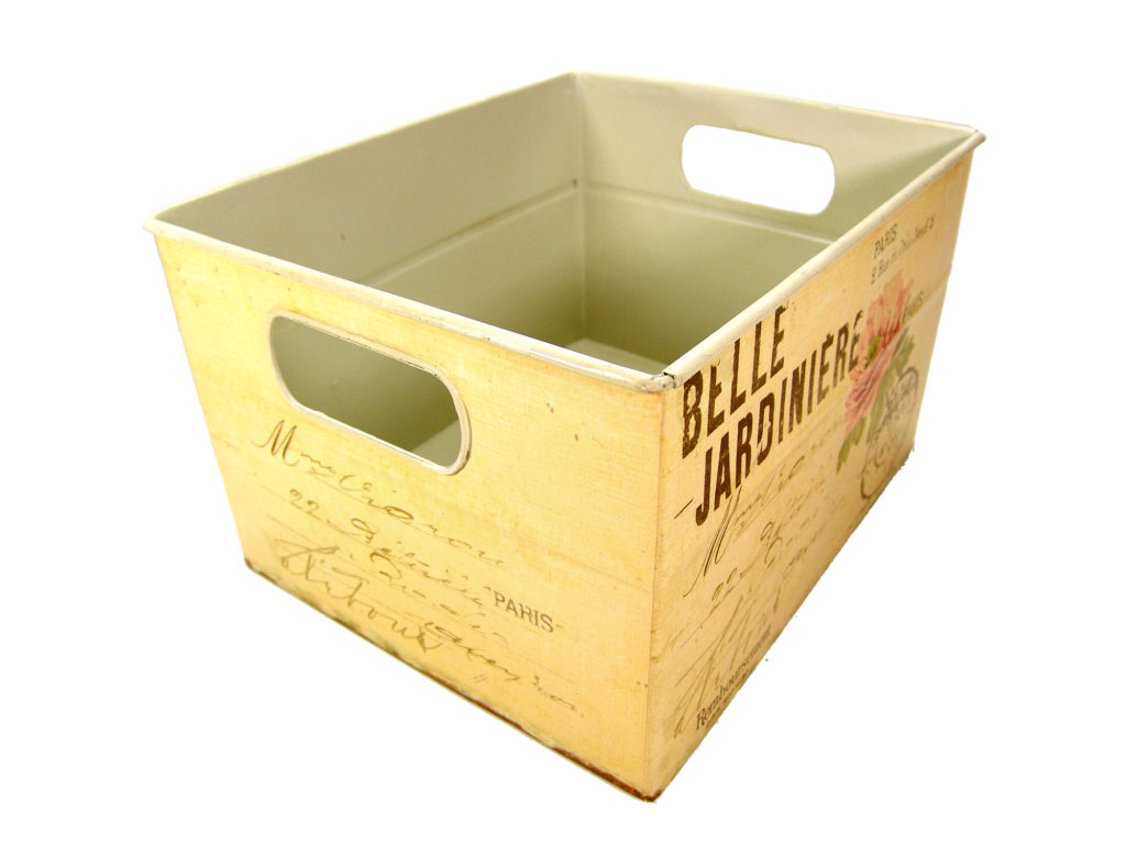 Aufbewahrungsboxen Metall 3er Set - Paris - Emaille Look - Geschenke MAX