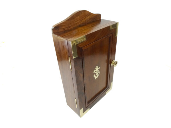 Maritimer Schlüsselkasten in Holz & Messing – Bild 4