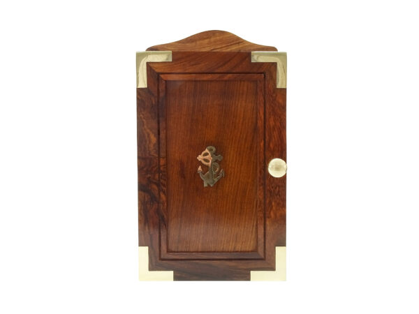 Maritimer Schlüsselkasten in Holz & Messing – Bild 5