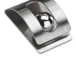 Memo Clip Ball - Edelstahl - Magnetisch & Selbstklebend