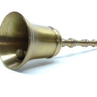 Handglocke Messing - Art-Deco Bronze - 15cm – Bild 3