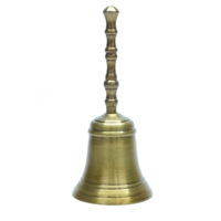 Handglocke Messing - Art-Deco Bronze - 15cm