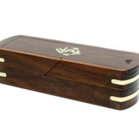 Maritime Stiftebox in Holz und Messing – Bild 2