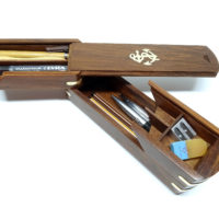 Maritime Stiftebox in Holz und Messing – Bild 5