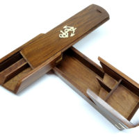 Maritime Stiftebox in Holz und Messing – Bild 6