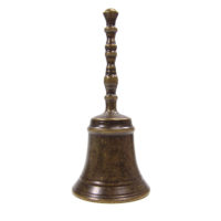 Handglocke Messing - Art-Deco Dark - 15cm